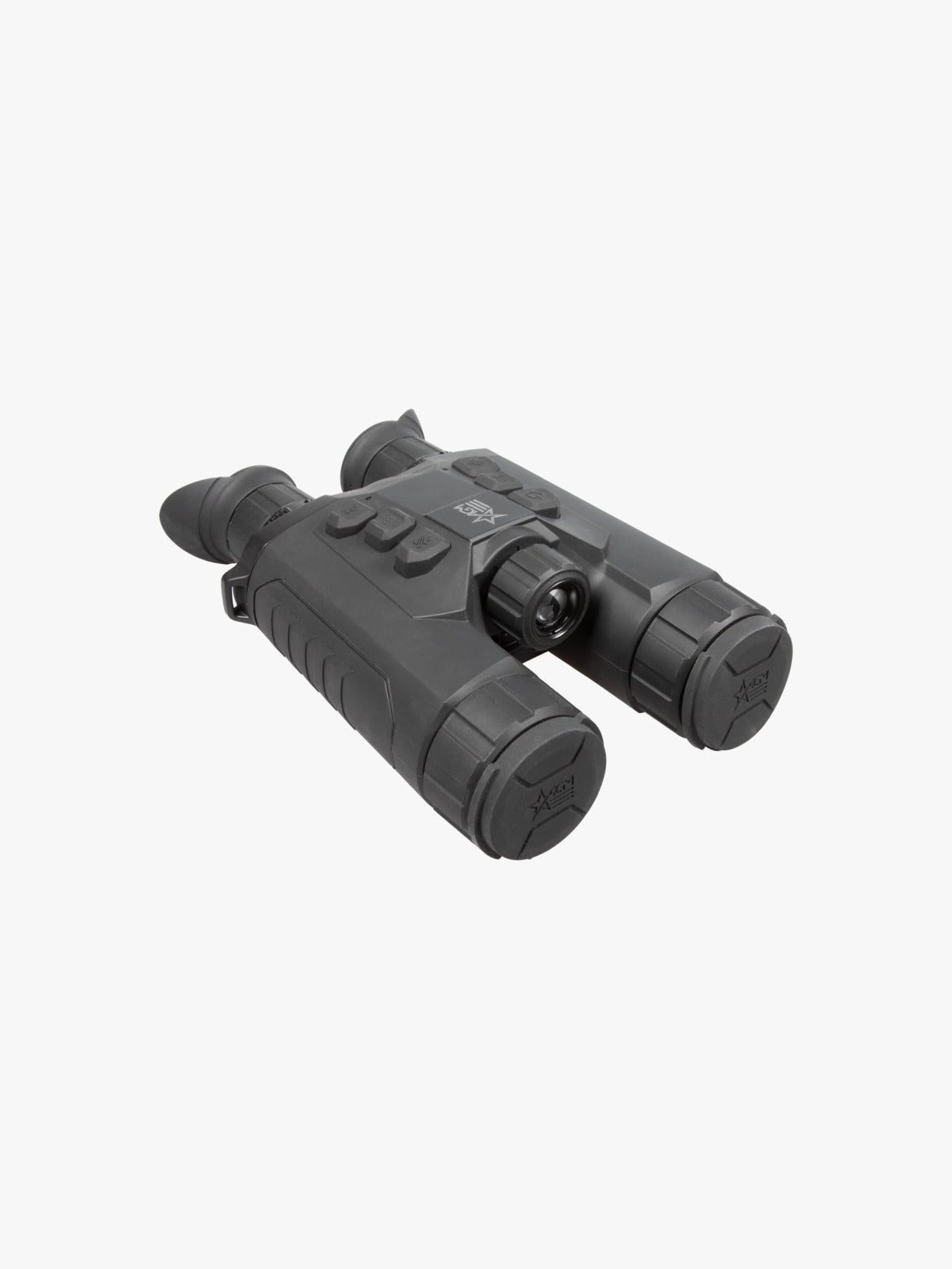 AGM ObservIR LRF 25-256 thermal binocular, three-quarter view, opposite side