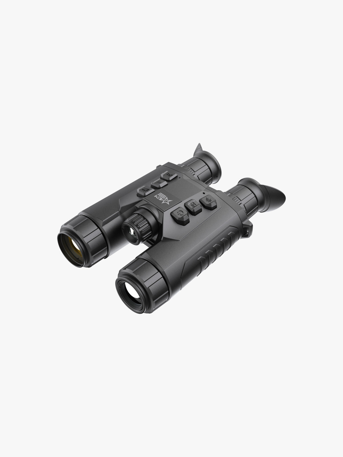 AGM ObservIR LRF 35-640 thermal and digital binocular with laser rangefinder, three-quarter view