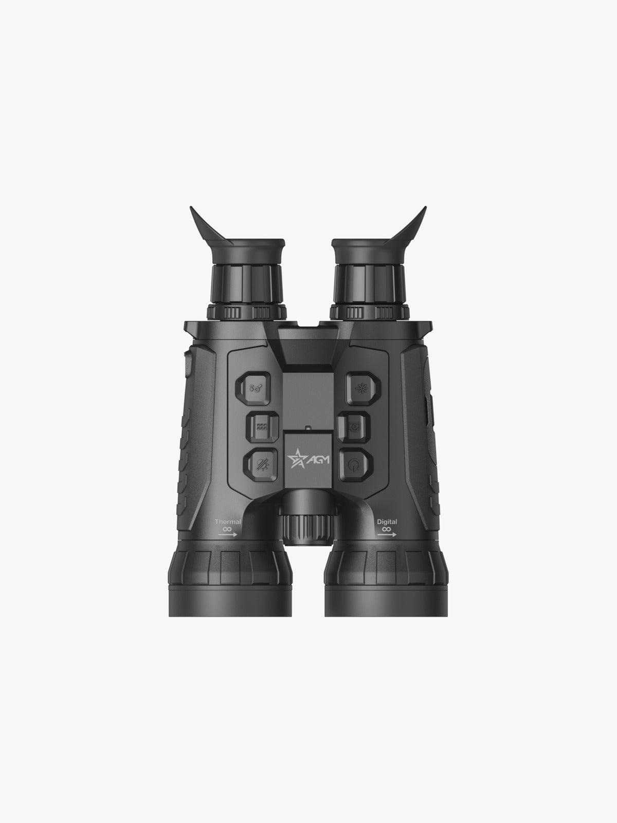 AGM ObservIR LRF 60-1280 thermal binocular, top view
