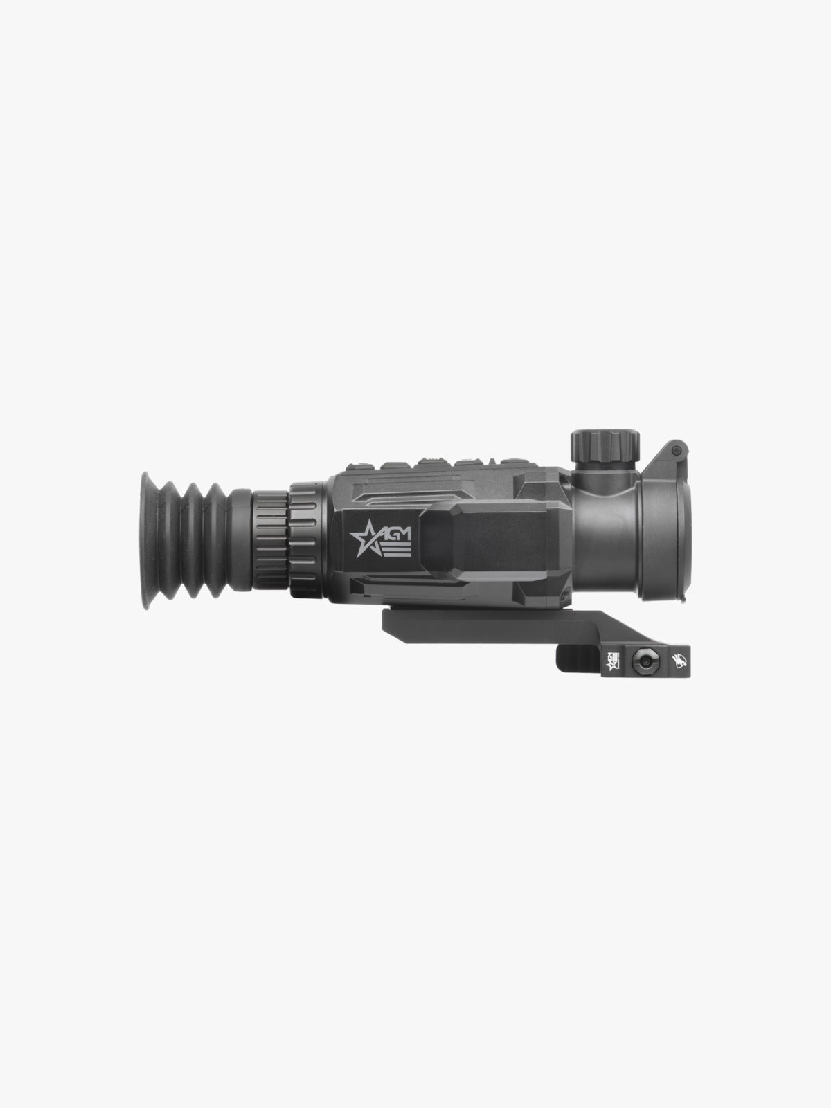AGM Secutor LRF 35-384 thermal riflescope, side profile, logo side