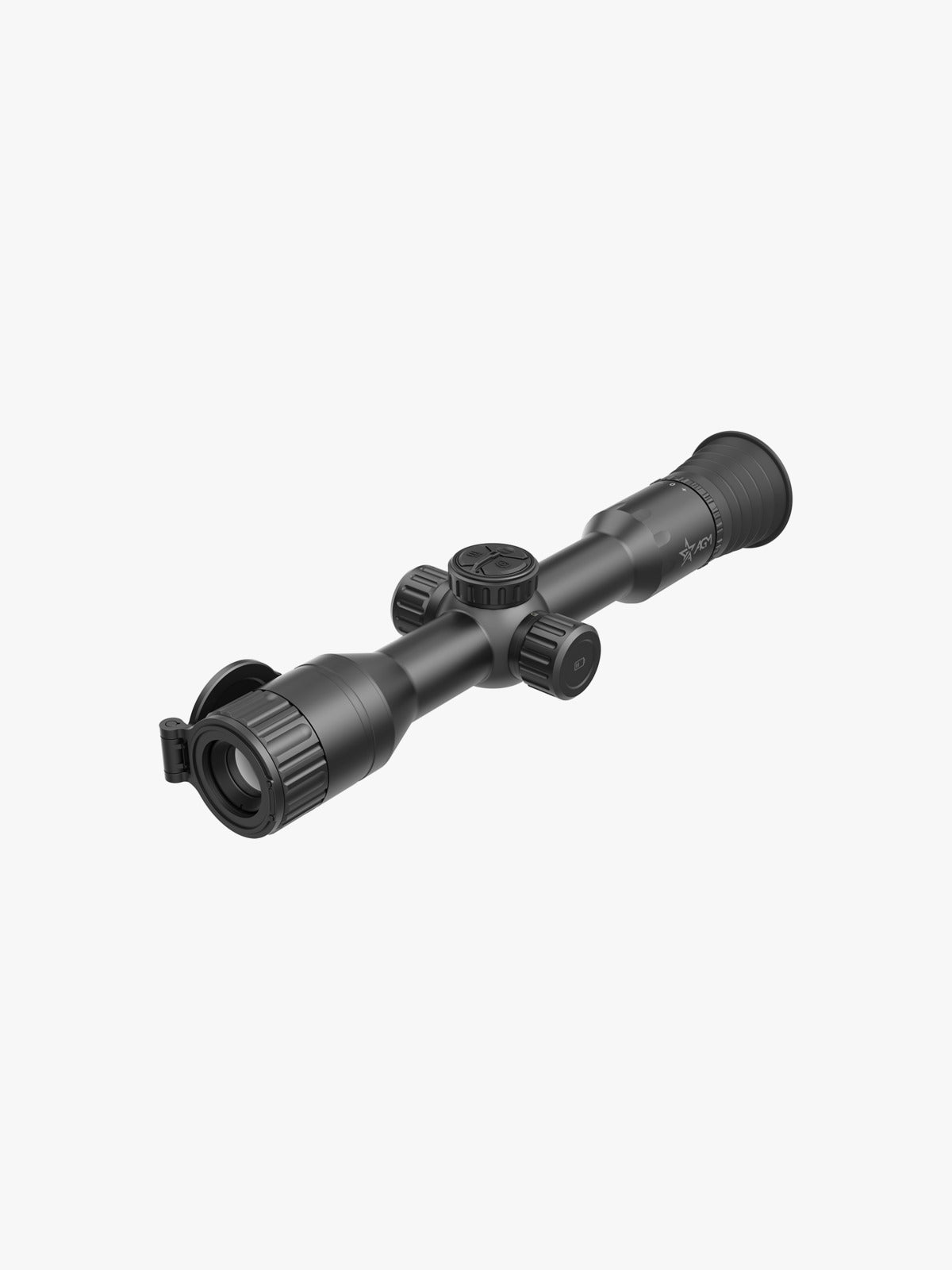 AGM Spectrum 4K Mini digital day and night riflescope, three-quarter view, opposite side