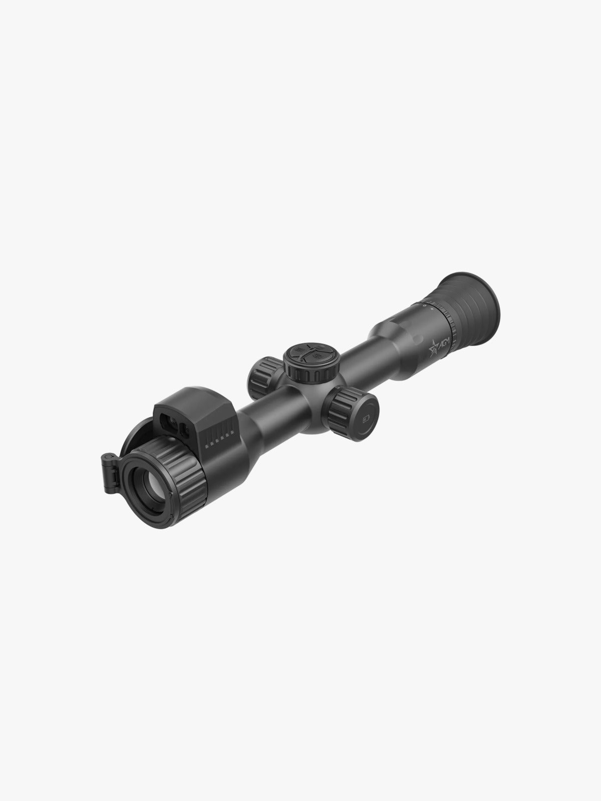 AGM Spectrum LRF 4K Mini digital day and night riflescope, three-quarter view, opposite side