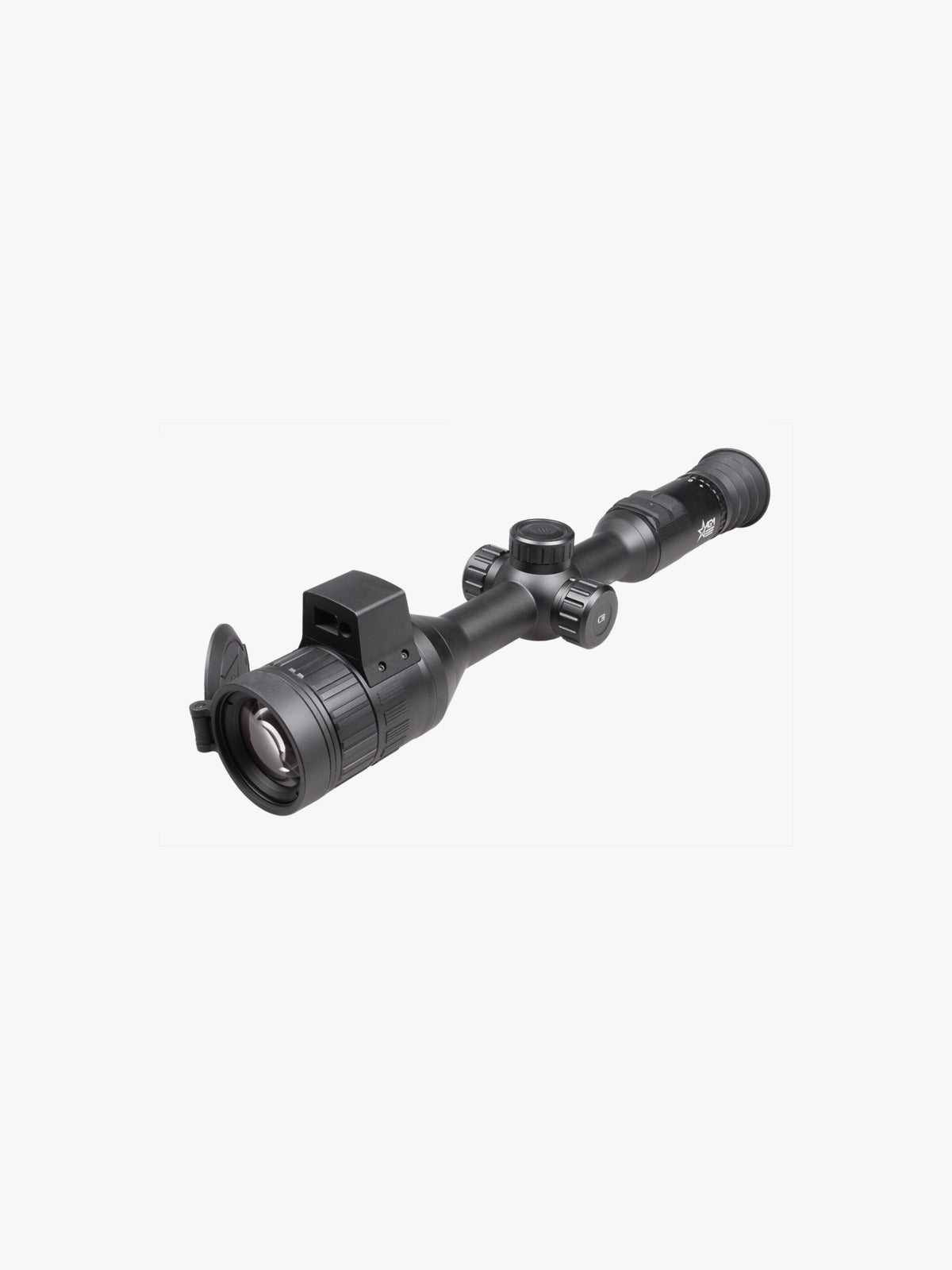 AGM Spectrum LRF 4K digital day and night riflescope, three-quarter view, opposite side