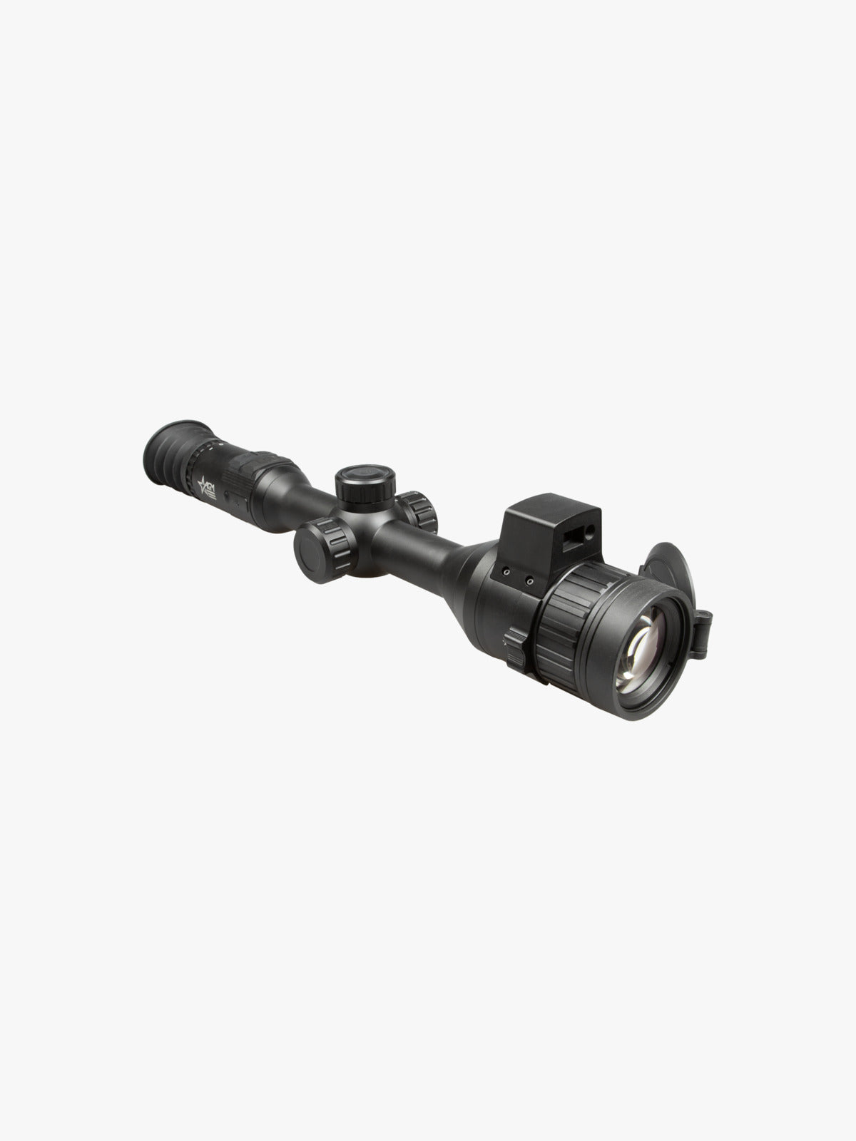 AGM Spectrum LRF 4K digital day and night riflescope with laser rangefinder, three-quarter view