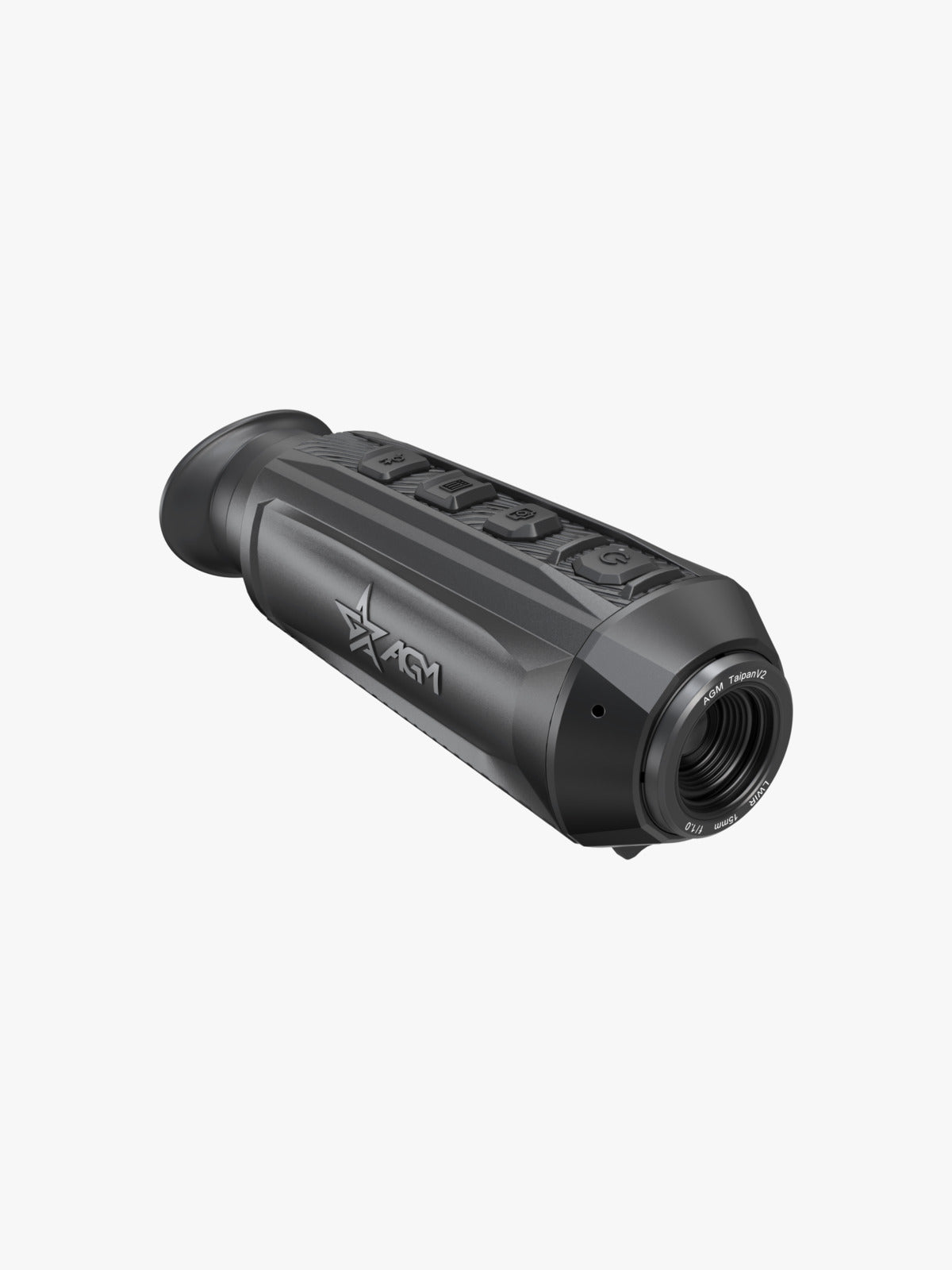 AGM TaipanV2 15-256 thermal monocular, three-quarter view, opposite side