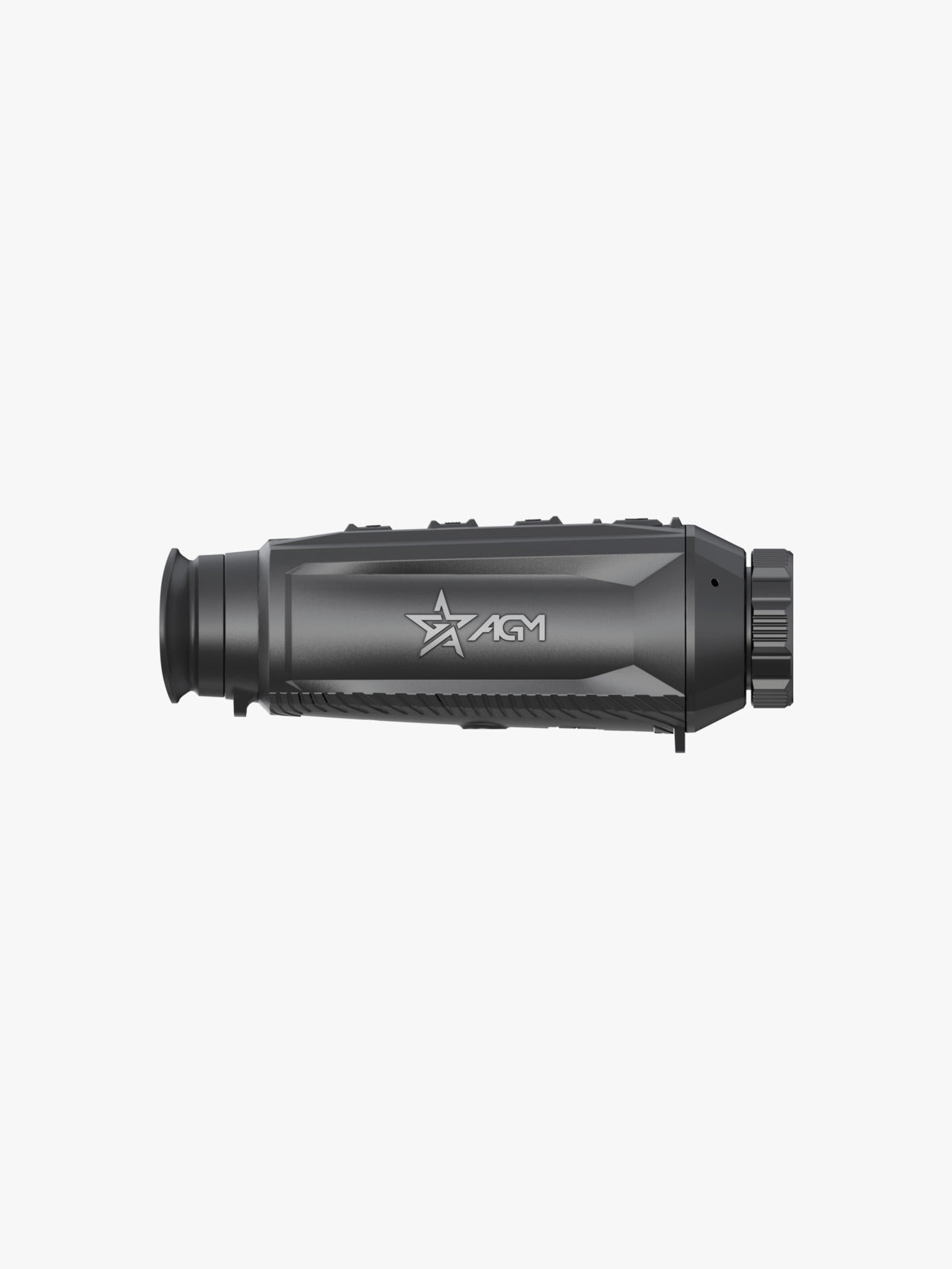 AGM TaipanV2 19-320 thermal monocular, side profile, logo side