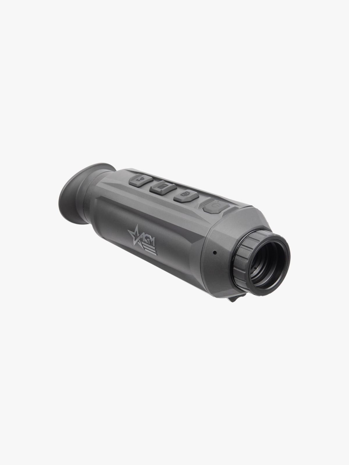 AGM TaipanV2 19-384 thermal monocular, three-quarter view, opposite side