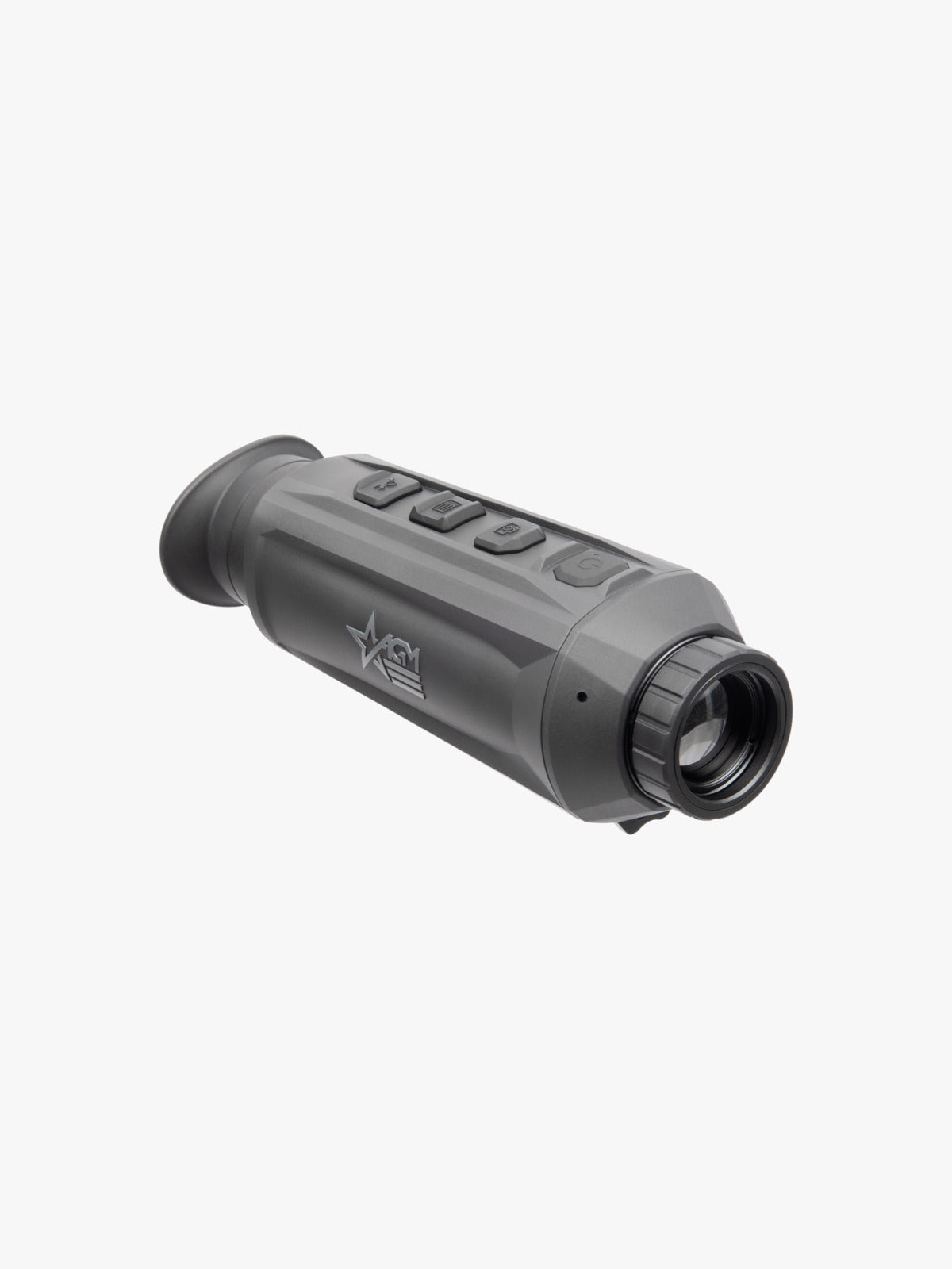 AGM TaipanV2 25-384 thermal monocular, three-quarter view, opposite side