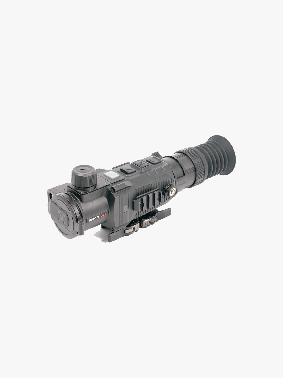 Nocpix RICO 3 L35R 384x288 thermal riflescope with laser rangefinder, three-quarter view
