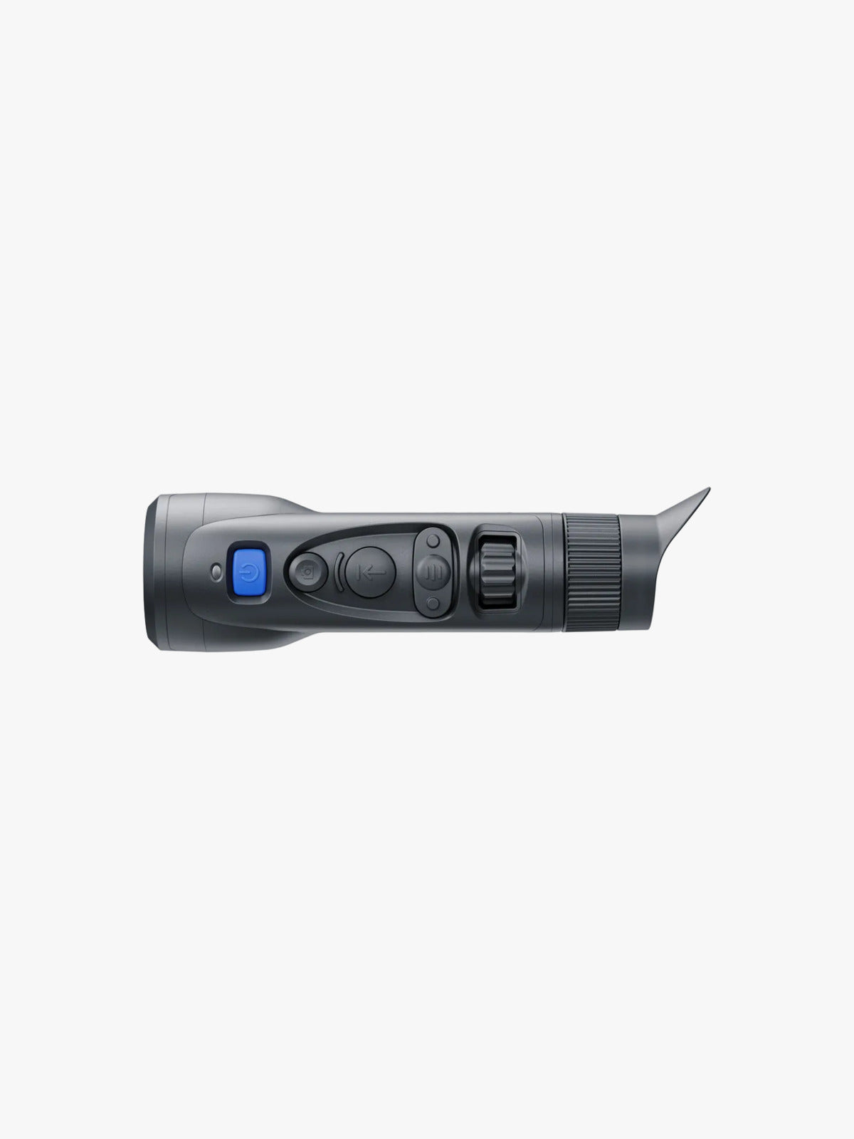 Pulsar Oryx LRF XG35 thermal monocular, top view showing the controls