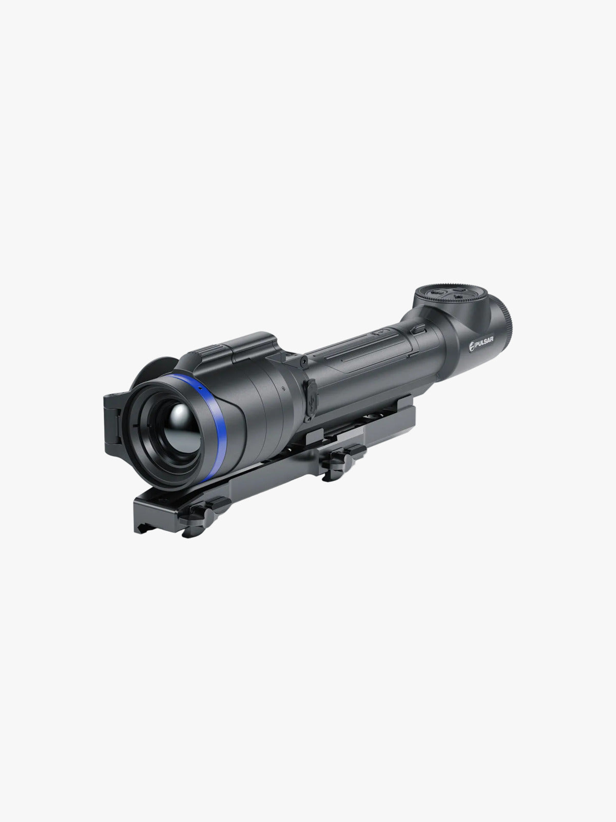 Pulsar Talion XQ35 Pro thermal riflescope, three-quarter view