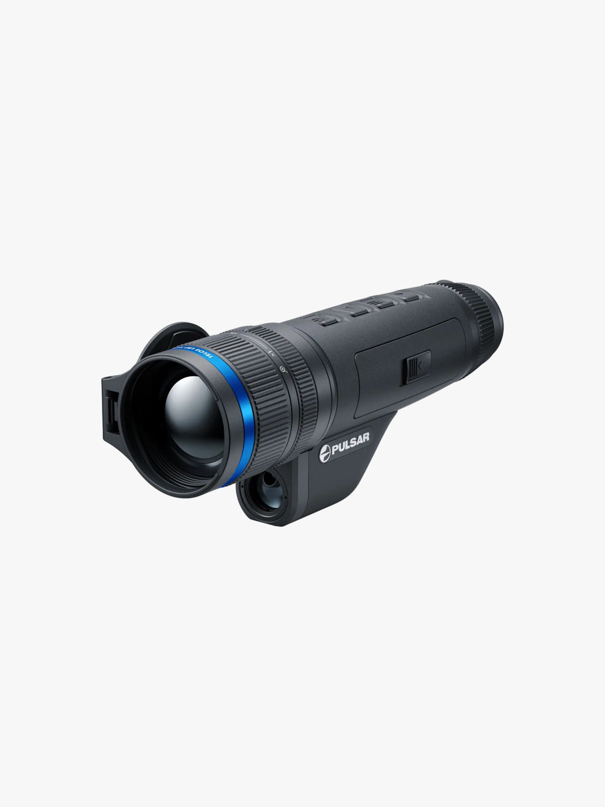 Pulsar Telos LRF XL50 thermal monocular with laser rangefinder, three-quarter view
