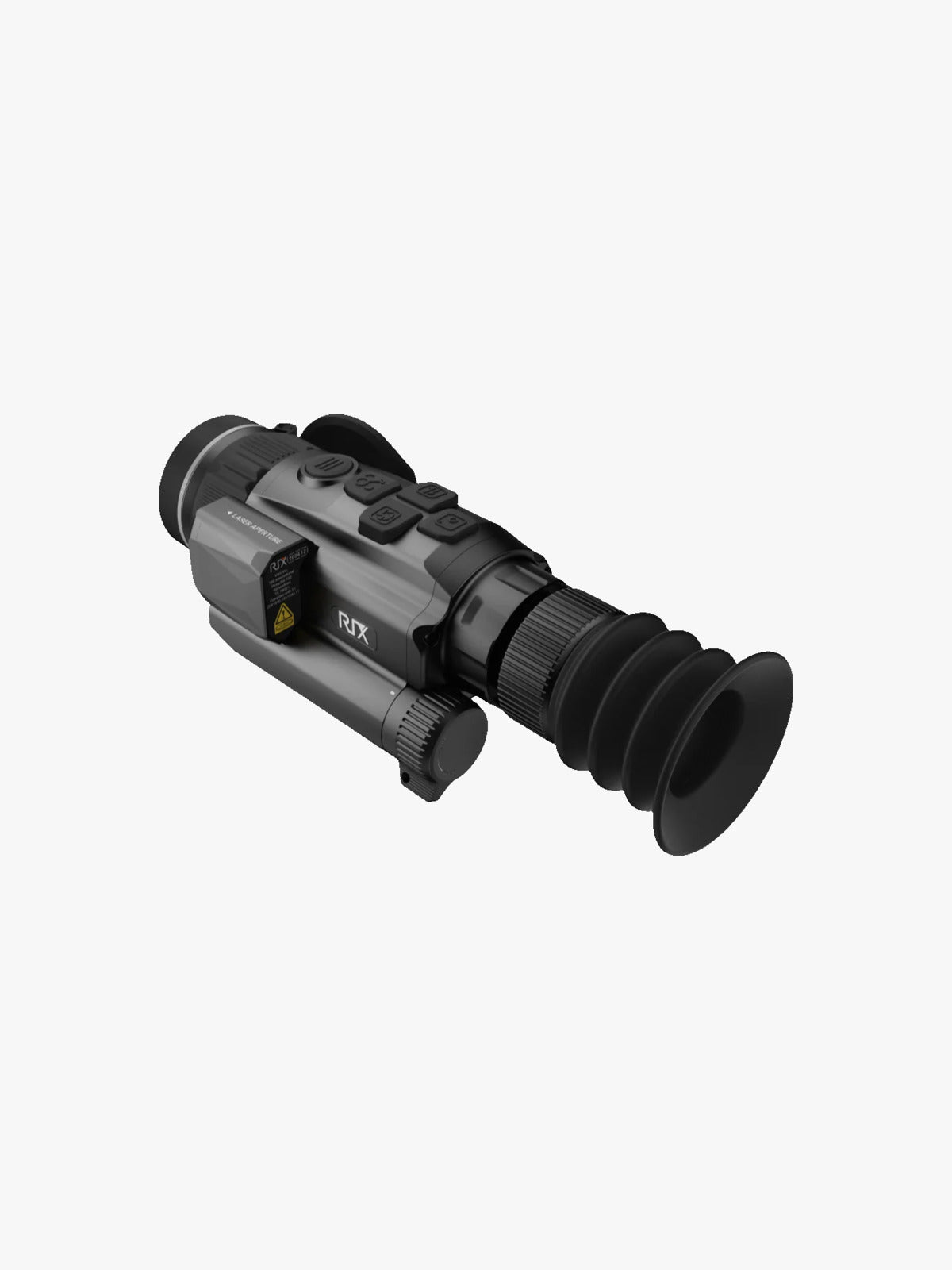 RIX Storm S3R V2 eyepiece end, three-quarter view