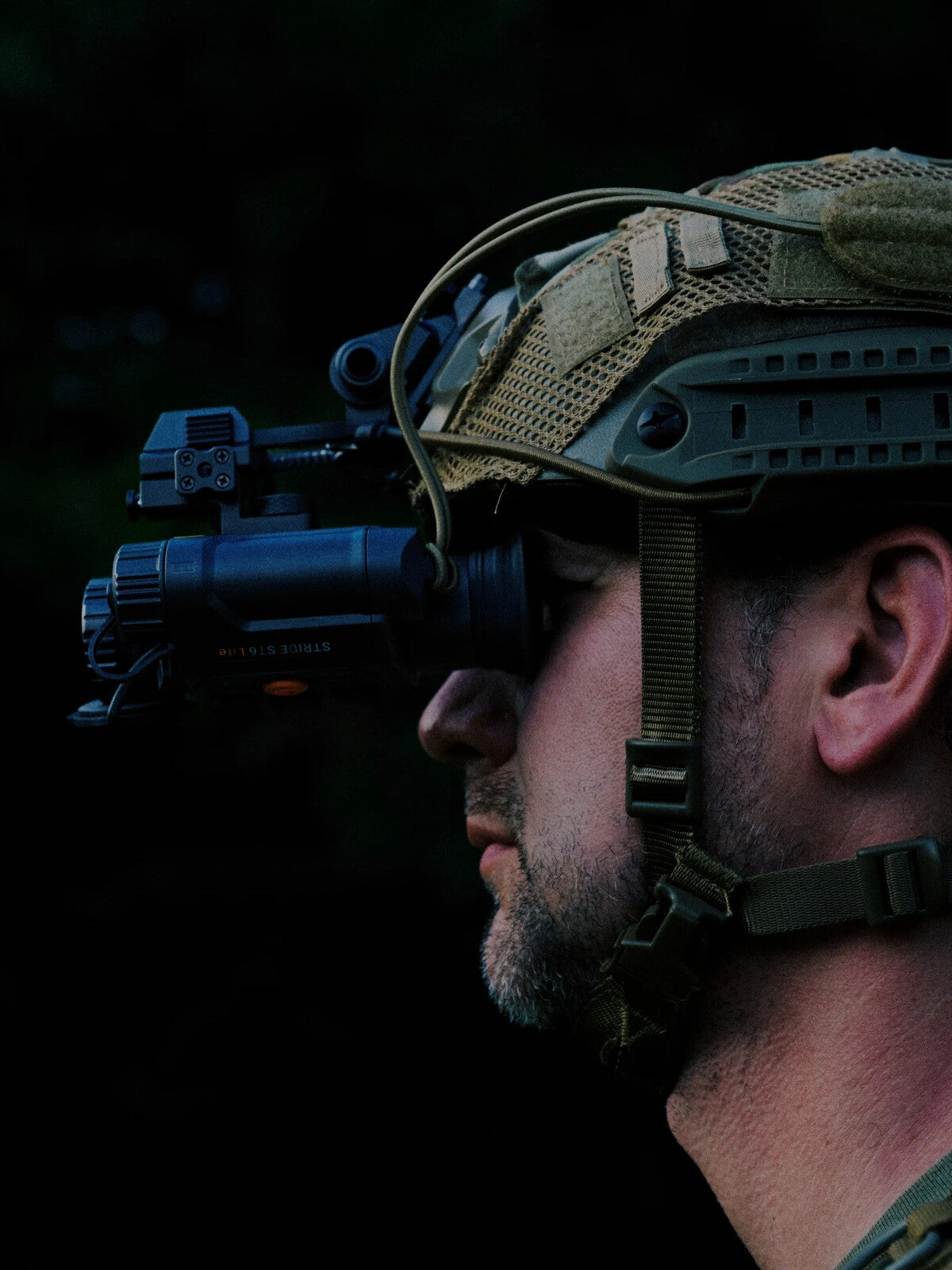 RIX Stride ST3 Lite helmet mounted in the field