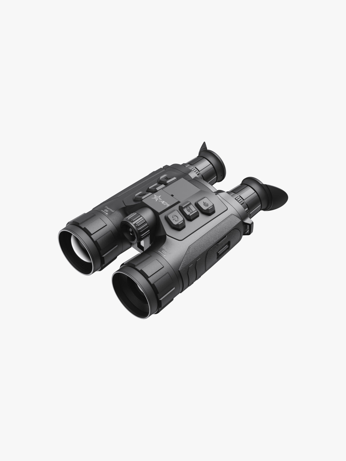 AGM ObservIR LRF 50-640 thermal and digital binocular with laser rangefinder, three-quarter view