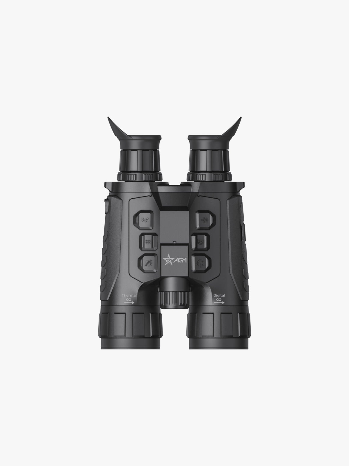AGM ObservIR LRF 50-640 thermal binocular, top view