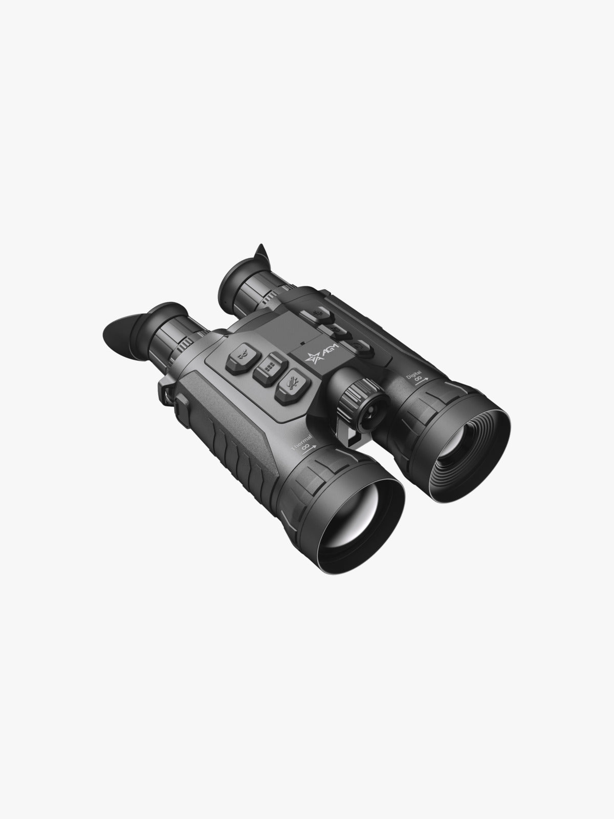 AGM ObservIR LRF 60-1280 thermal and digital binocular with laser rangefinder, three-quarter view