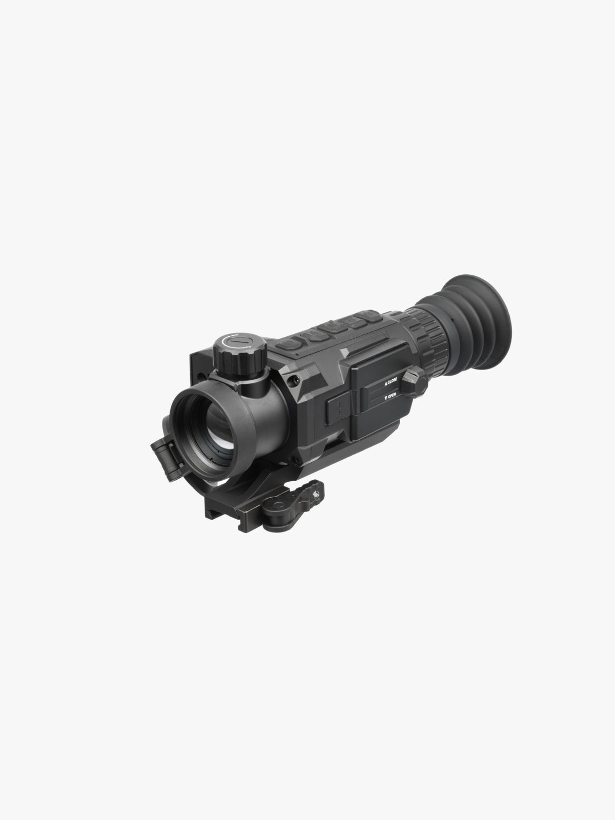 AGM Secutor LRF 35-384 thermal riflescope with laser rangefinder, three-quarter view