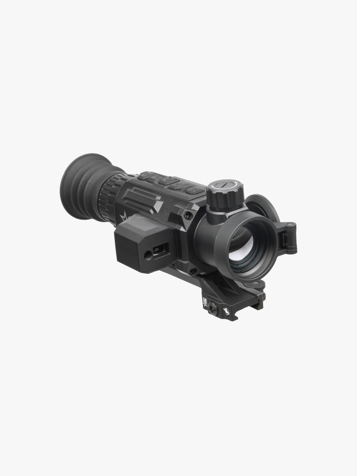 AGM Secutor LRF 35-384 thermal riflescope, three-quarter view, opposite side