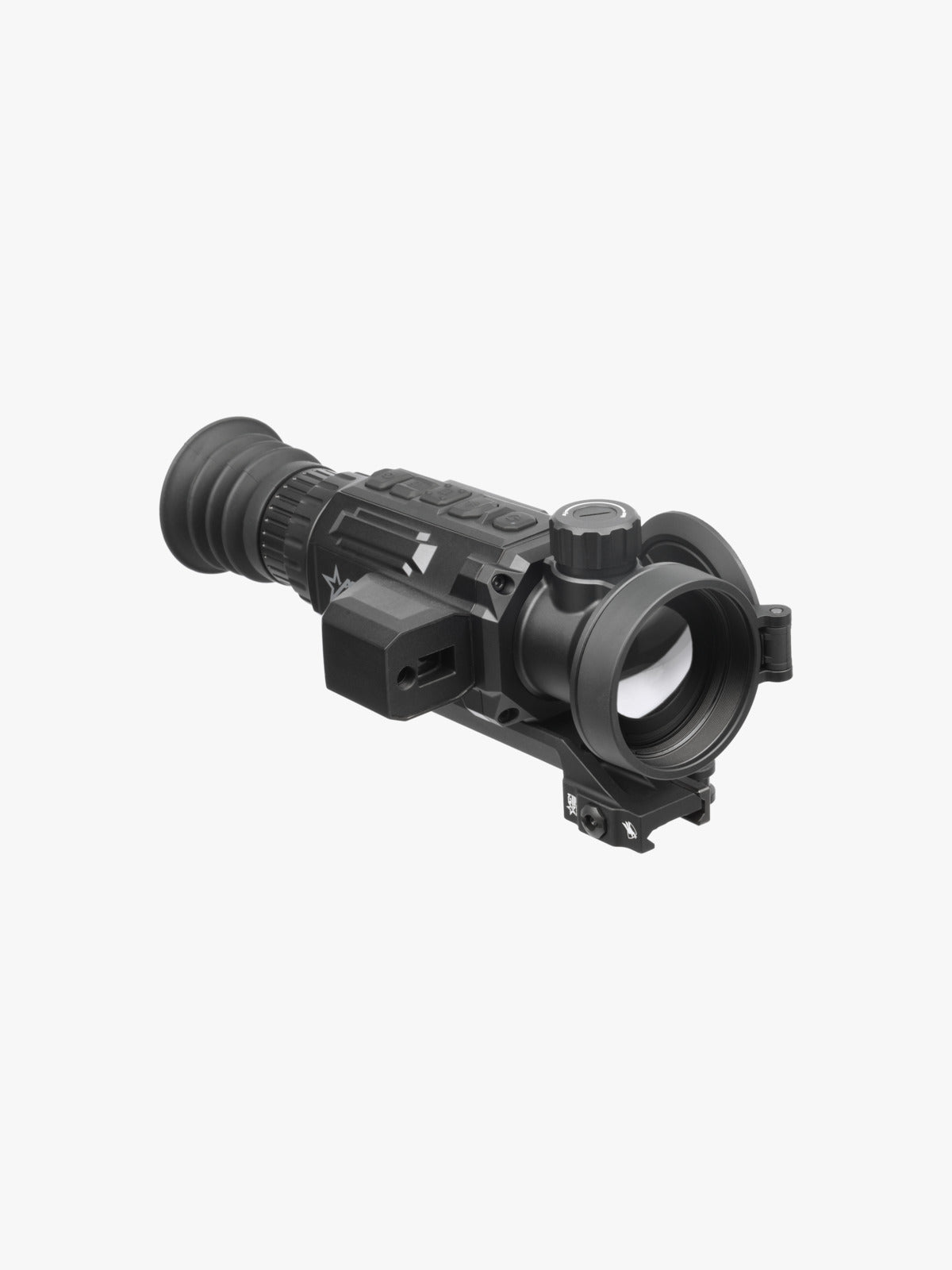AGM Secutor LRF 50-640 thermal riflescope, three-quarter view, opposite side