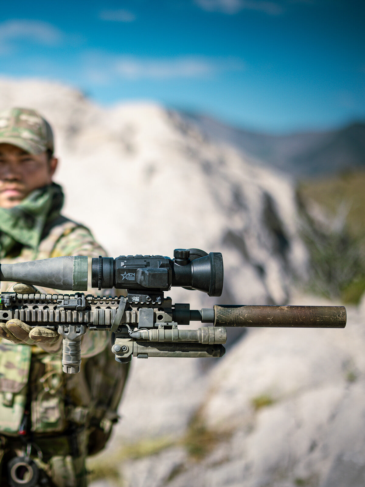 AGM Secutor LRF-C 75-640 thermal clip-on, in the field