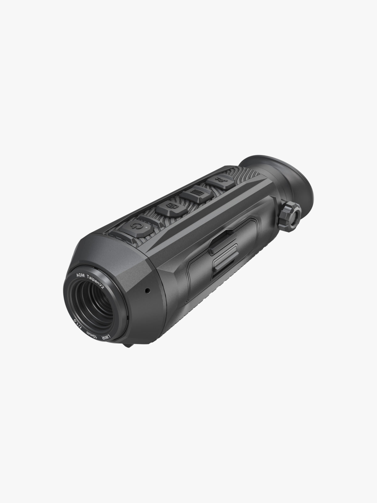 AGM TaipanV2 10-256 thermal monocular, three-quarter view