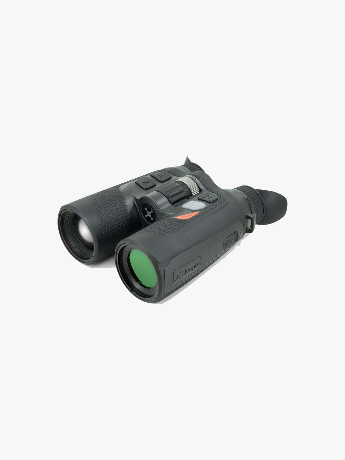 Nocpix Quest H35R 640x512 rangefinding thermal binocular, three-quarter view