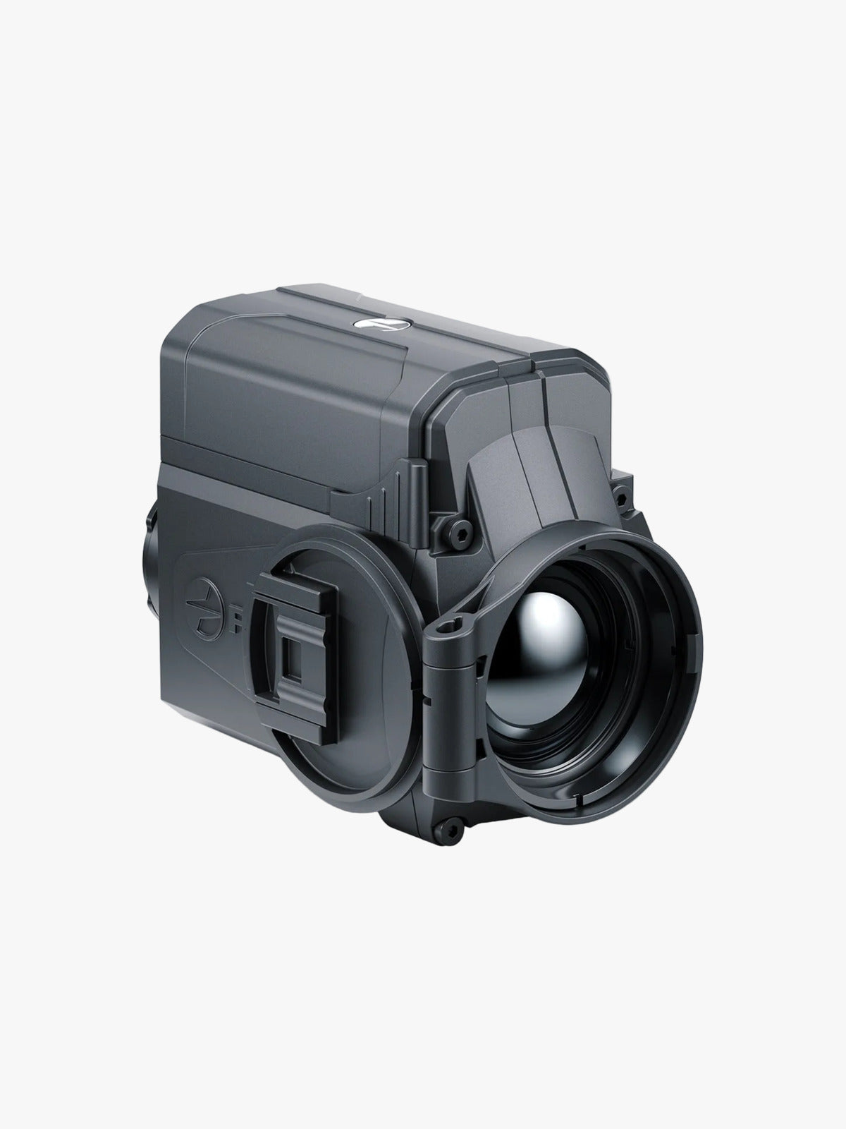 Pulsar Krypton 2 FXQ35 thermal clip-on front attachment, three-quarter view