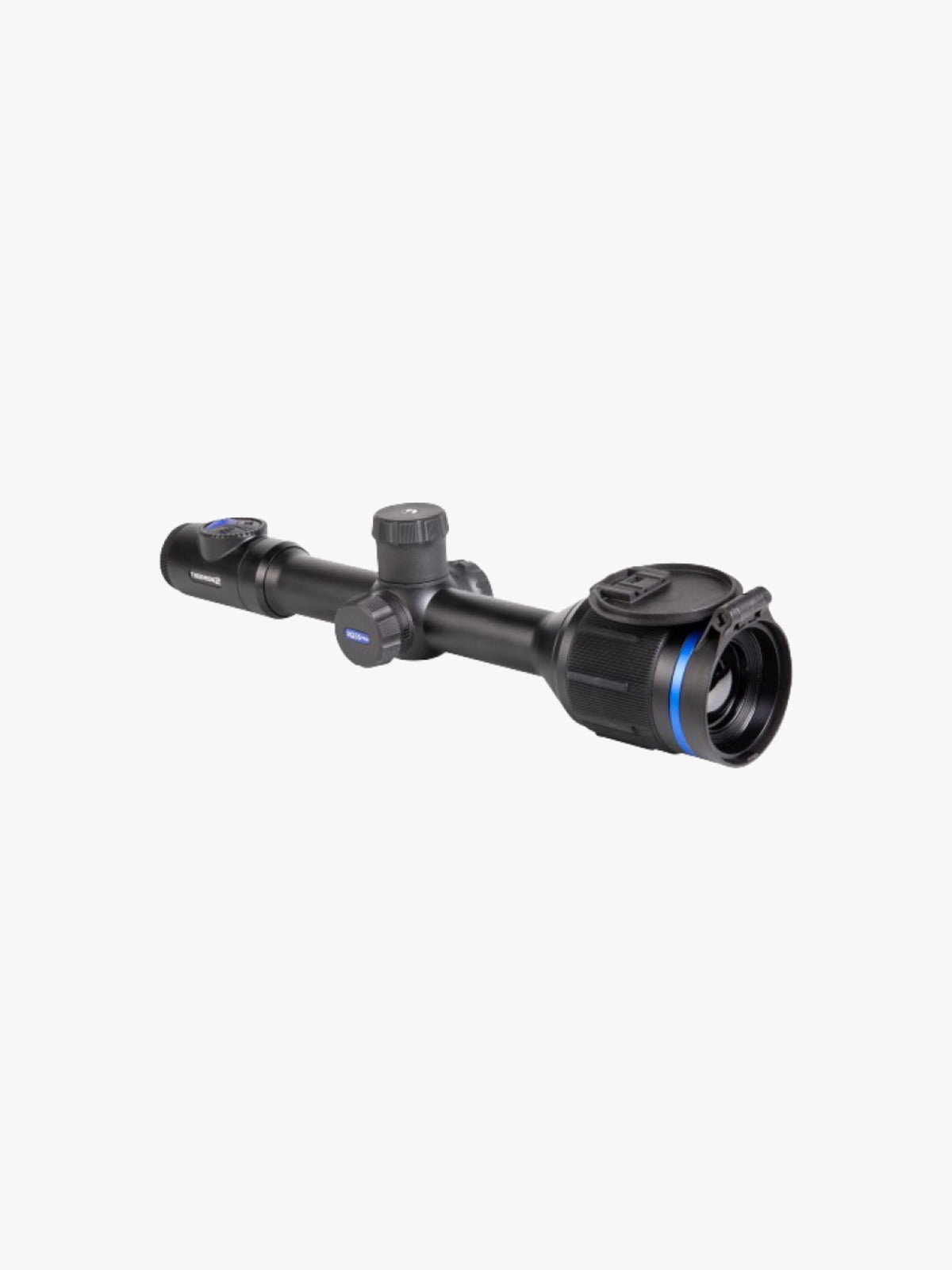 Pulsar Thermion 2 XQ35 Pro thermal riflescope, three-quarter view from the eyepiece side